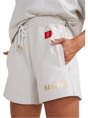 P.E Nation Sweeper Grey Marl Shorts